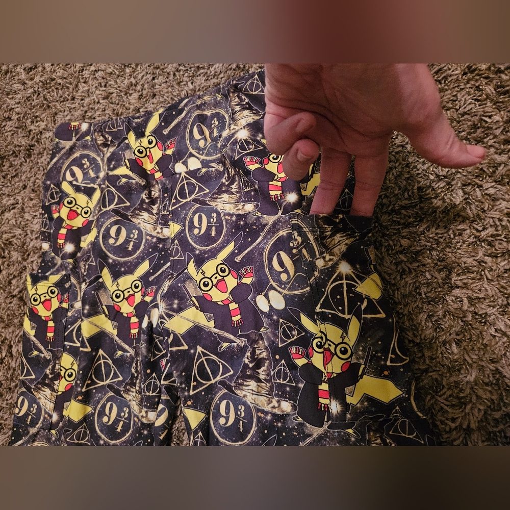 Southwest Legging Co. Pikachu/ Harry Potter Mashup Leggings